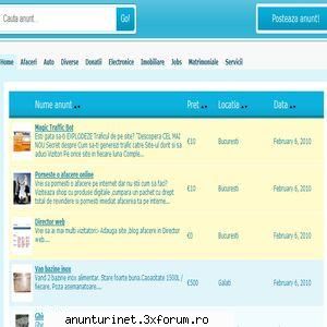 site de anunturi gratis fara anunt cu foto si link spre siteul pe anunturi site :
  anunturi gratis